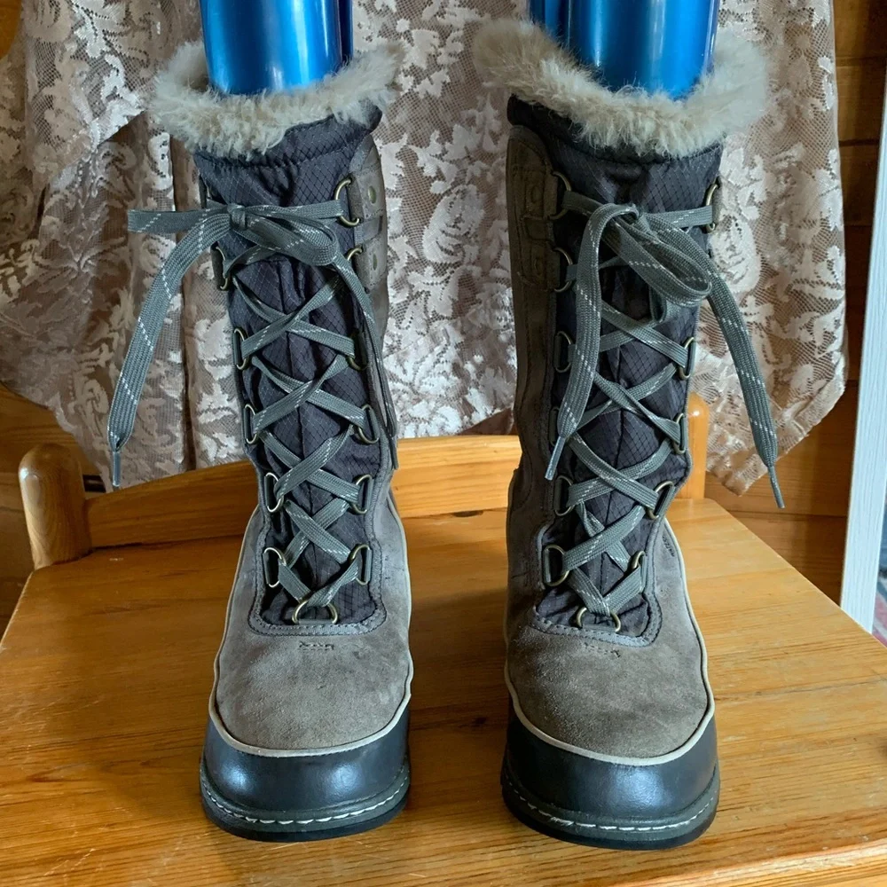Sorel Women's Tivoli III High winter boots Quarry/Cloud Grey Size 8 Waterproof - Picture 10 of 10